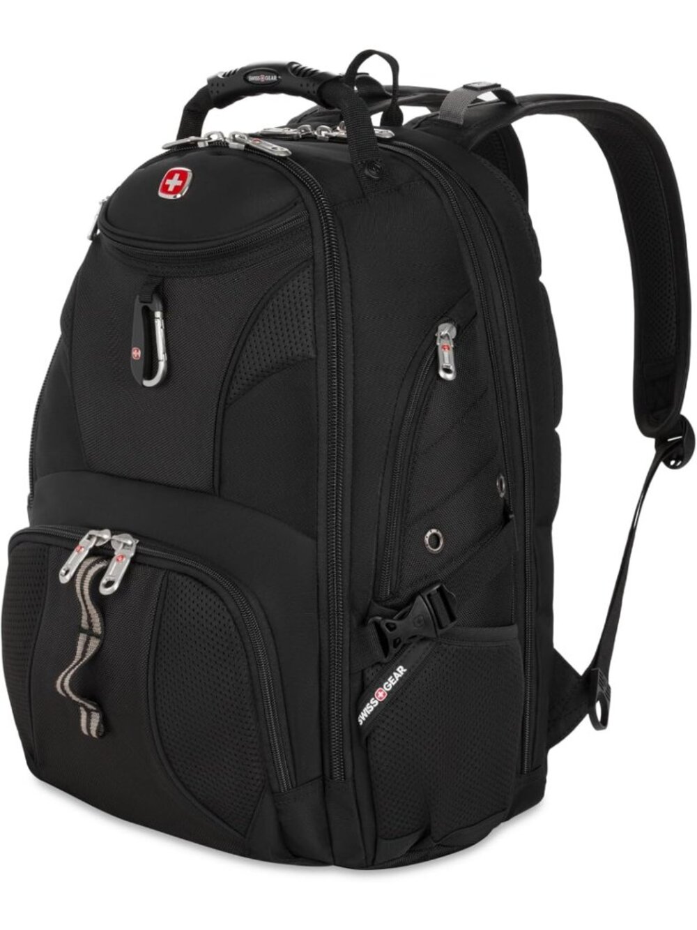 TSA-Friendly 17-Inch Laptop Backpack with RFID Protection & Tablet Pocket, Black